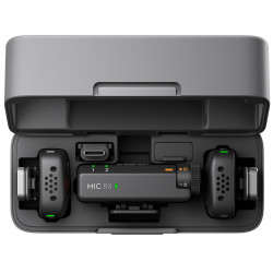 Microfon cu buclă fara fir DJI Mic Mini 2 TX + 1 RX + Charging Case (Black) Thumb