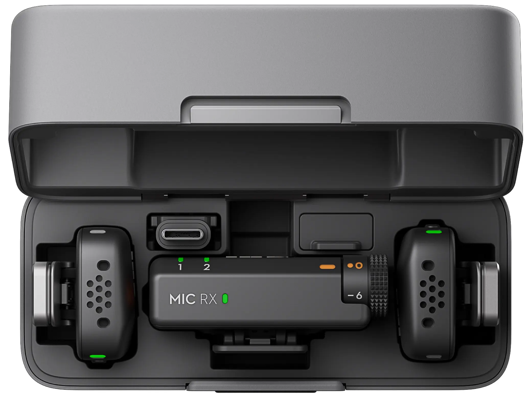 Microfon cu buclă fara fir DJI Mic Mini 2 TX + 1 RX + Charging Case (Black) - 2