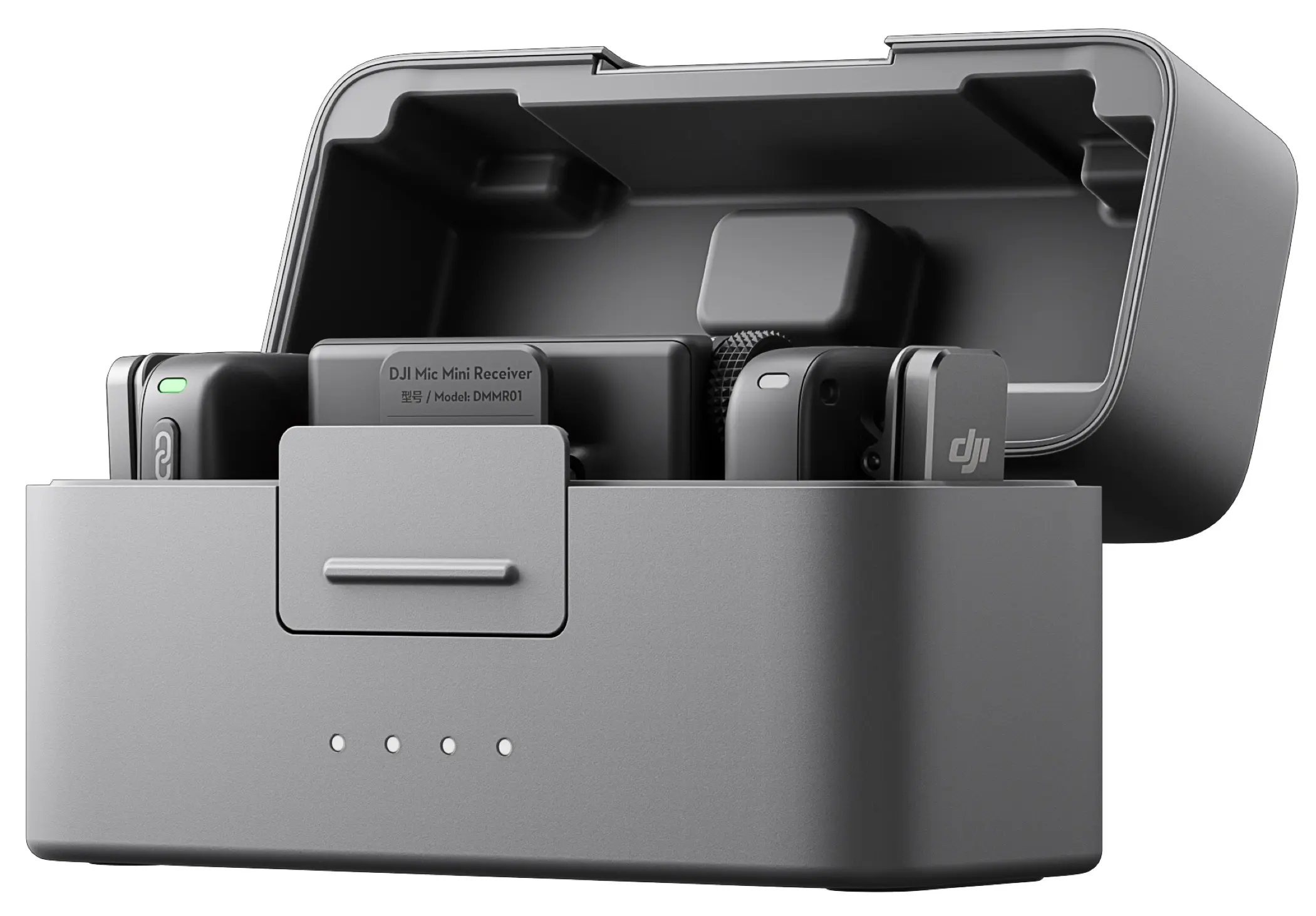Microfon cu buclă fara fir DJI Mic Mini 2 TX + 1 RX + Charging Case (Black) - 4