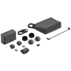 Microfon cu buclă fara fir DJI Mic Mini 2 TX + 1 RX + Charging Case (Black) Thumb