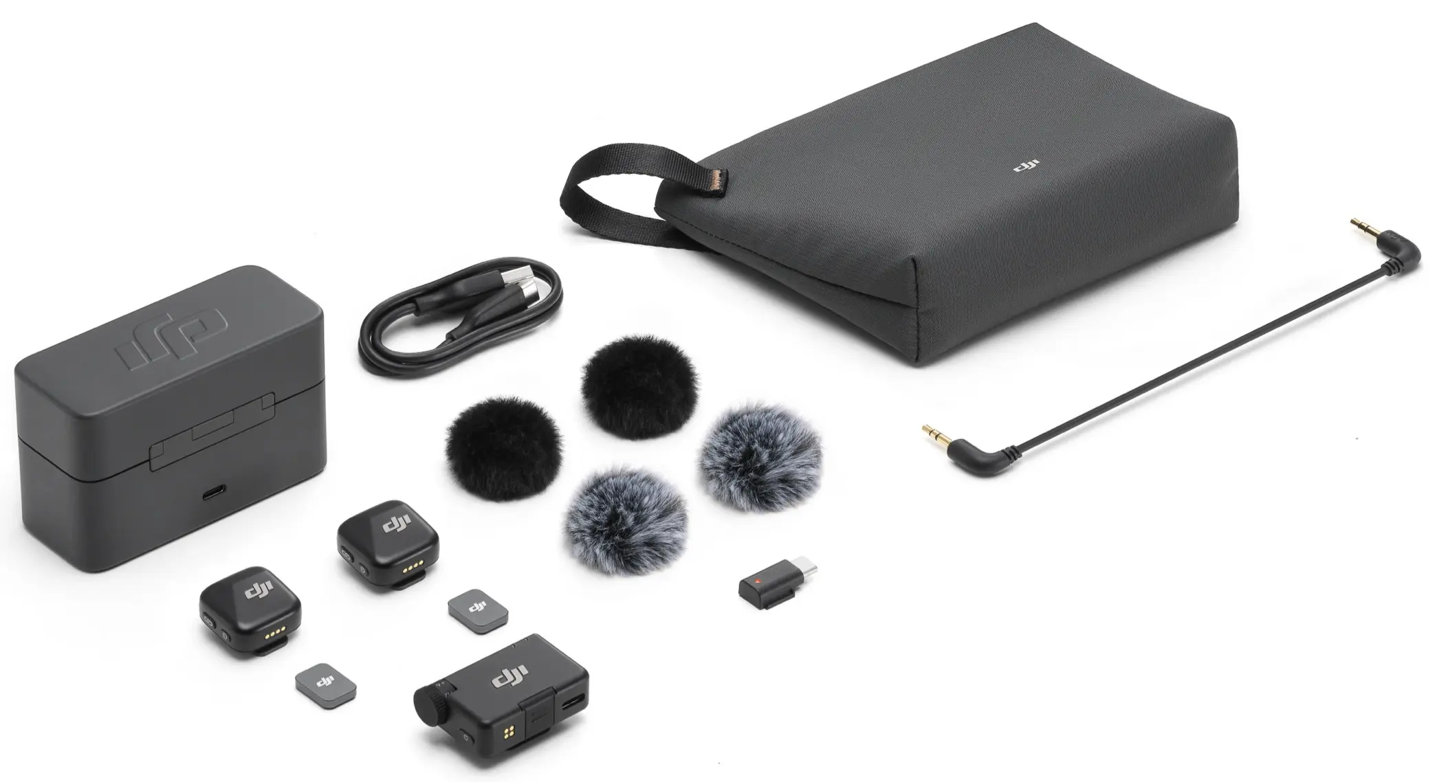 Microfon cu buclă fara fir DJI Mic Mini 2 TX + 1 RX + Charging Case (Black) - 6