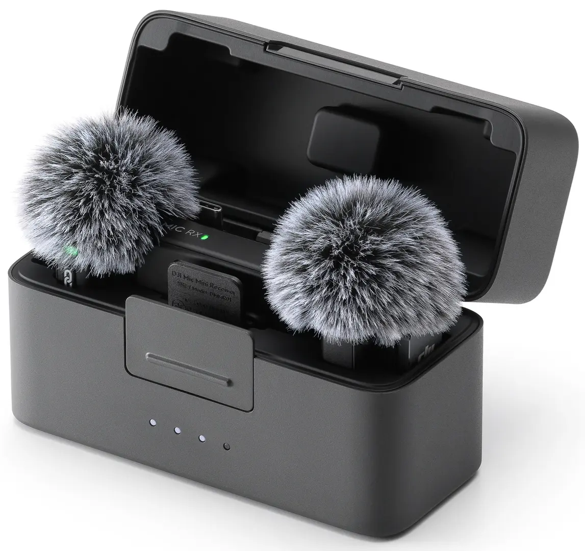 Microfon cu buclă fara fir DJI Mic Mini 2 TX + 1 RX + Charging Case (Black)