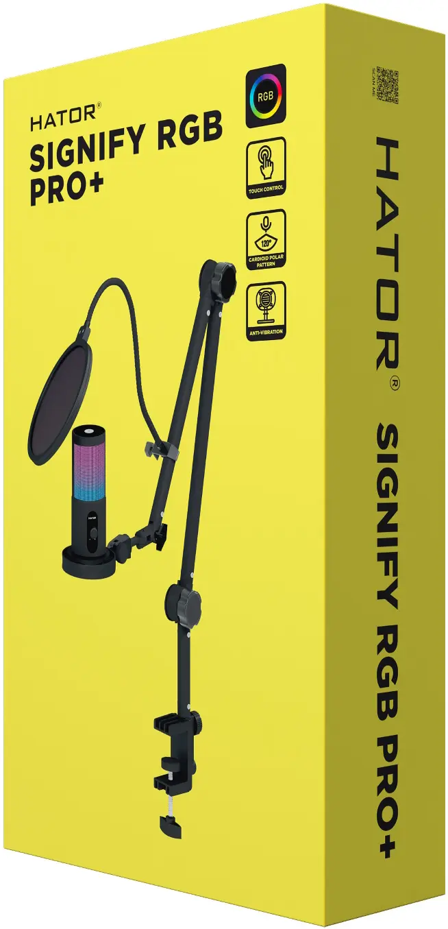 Microfon HATOR Signify RGB PRO+ (Black)