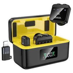 Microfon cu buclă fara fir Hoco L17 Magnetic (Black) Thumb