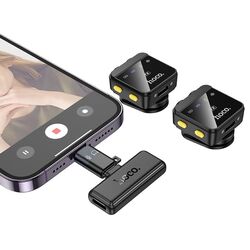 Microfon cu buclă fara fir Hoco L17 Magnetic (Black) Thumb