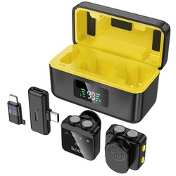 Microfon cu buclă fara fir Hoco L17 Magnetic (Black)