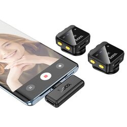 Microfon cu buclă fara fir Hoco L17 Magnetic (Black) Thumb