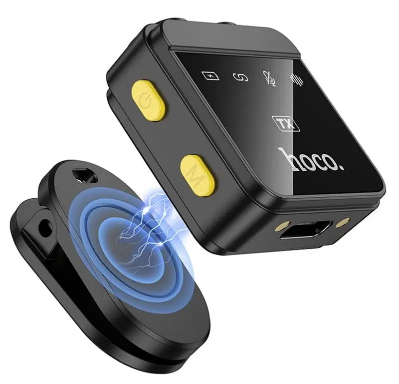 Microfon cu buclă fara fir Hoco L17 Magnetic (Black)