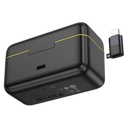 Microfon cu buclă fara fir Hoco L17 Magnetic (Black) Thumb