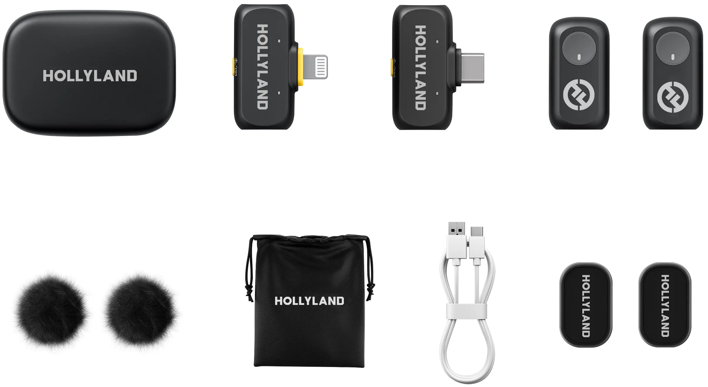 Беспроводной петличный микрофон Hollyland Lark A1 Combo (Black)