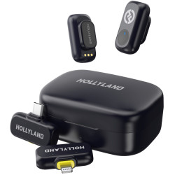 Microfon cu buclă fara fir Hollyland Lark A1 Combo (Black)