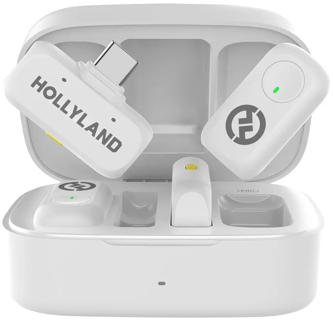 Беспроводной петличный микрофон Hollyland Lark A1 Combo (Ivory White)