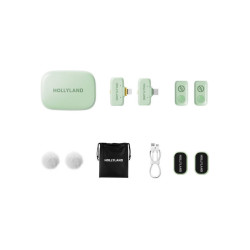 Microfon cu buclă fara fir Hollyland Lark A1 Combo (Mint Green) Thumb