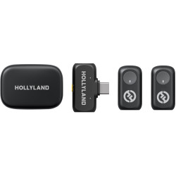 Microfon cu buclă fara fir Hollyland Lark A1 Duo USB-C (Black) Thumb