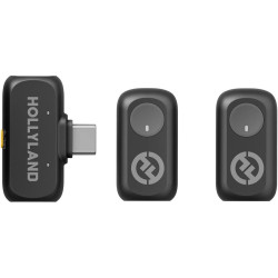 Microfon cu buclă fara fir Hollyland Lark A1 Mini Duo USB-C (Black) Thumb