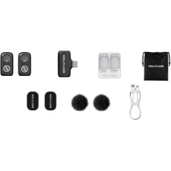 Microfon cu buclă fara fir Hollyland Lark A1 Mini Duo USB-C (Black) Thumb