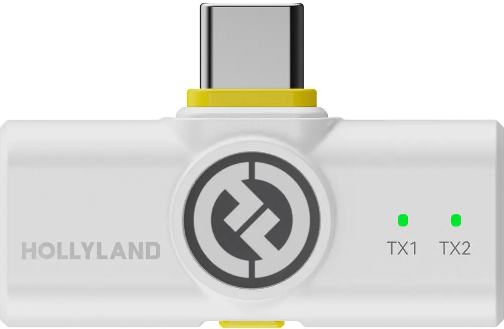 Беспроводной петличный микрофон Hollyland Lark M2 Combo (Ivory White)