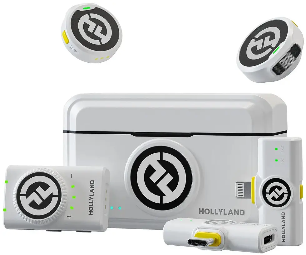 Беспроводной петличный микрофон Hollyland Lark M2 Combo (Ivory White)