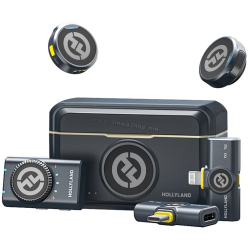 Microfon cu buclă fara fir Hollyland Lark M2 Combo (Shine Charcoal)