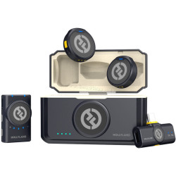 Microfon cu buclă fara fir Hollyland Lark M2 Mini Combo (Shine Charcoal)