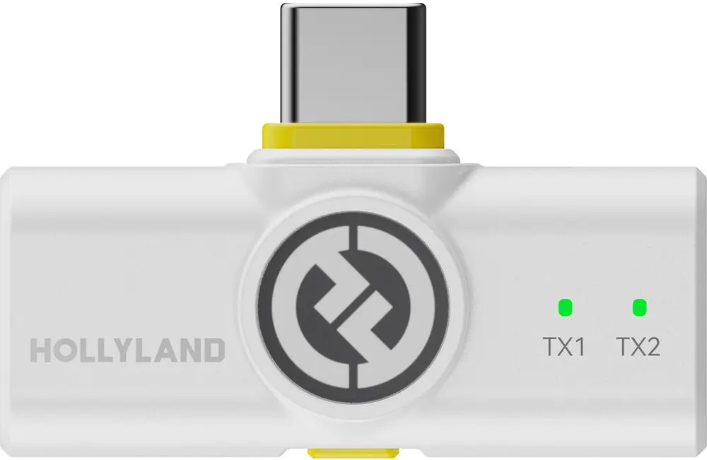 Беспроводной петличный микрофон Hollyland Lark M2 USB-C (Ivory White)