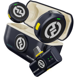 Microfon cu buclă fara fir Hollyland Lark M2 USB-C (Shine Charcoal)