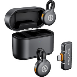 Microfon cu buclă fara fir Hollyland Lark M2S Duo (Space Gray)