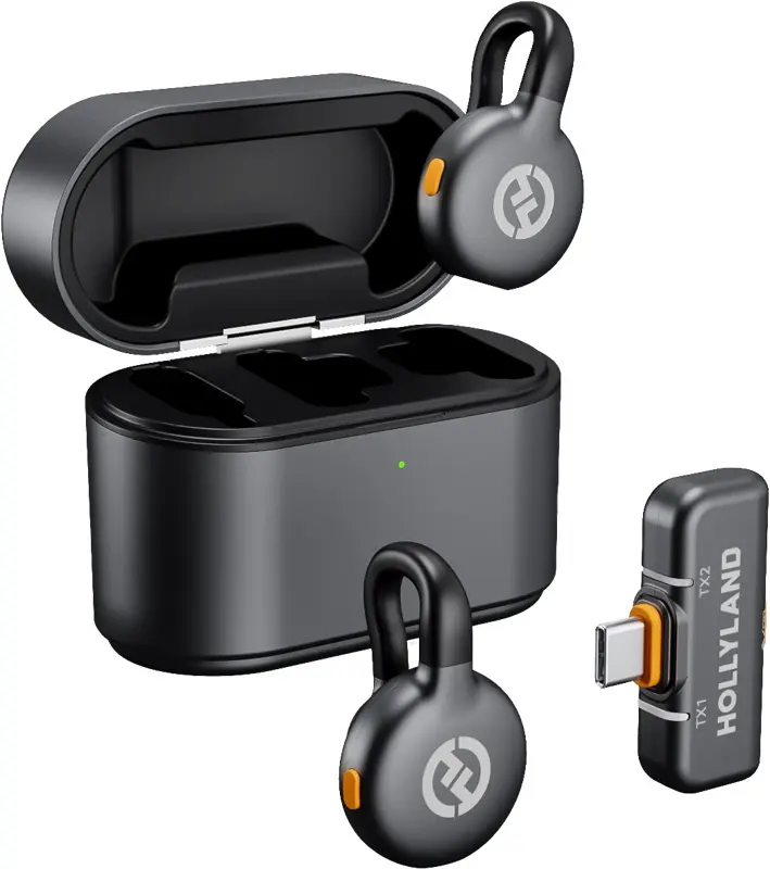 Беспроводной петличный микрофон Hollyland Lark M2S Duo (Space Gray)