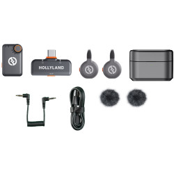 Беспроводной петличный микрофон Hollyland Lark M2S Mini Combo (Space Gray) Thumb