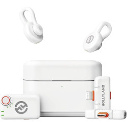Microfon cu buclă fara fir Hollyland Lark M2S Ultimate Combo (Glacier White) Thumb