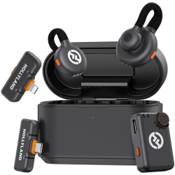 Microfon cu buclă fara fir Hollyland Lark M2S Ultimate Combo (Space Gray)