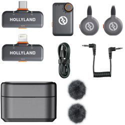 Беспроводной петличный микрофон Hollyland Lark M2S Ultimate Combo (Space Gray) Thumb