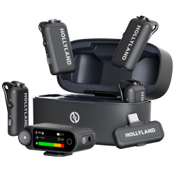 Microfon cu buclă fara fir Hollyland Lark Max 2 Combo 4-Person (Black)