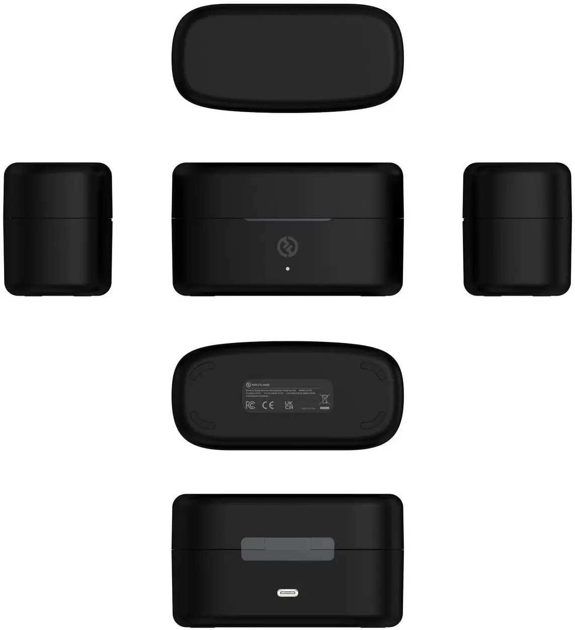 Microfon cu buclă fara fir Hollyland Lark Max 2 Combo 4-Person (Black)