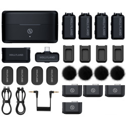 Microfon cu buclă fara fir Hollyland Lark Max 2 Combo 4-Person (Black) Thumb