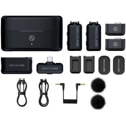 Microfon cu buclă fara fir Hollyland Lark Max 2 Combo (Black) Thumb