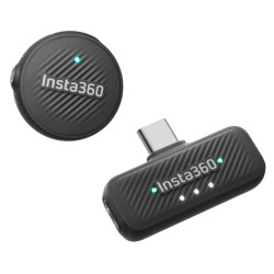 Беспроводной петличный микрофон Insta360 Mic Air 1 TX + 1 RX (Black) Thumb