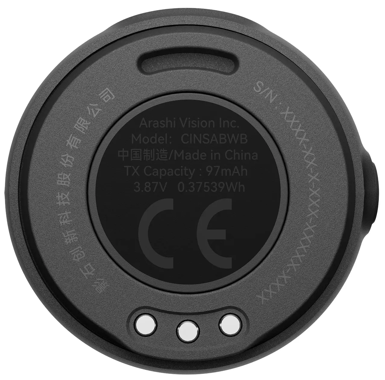 Microfon cu buclă fara fir Insta360 Mic Air Transmitter (Black) - 2