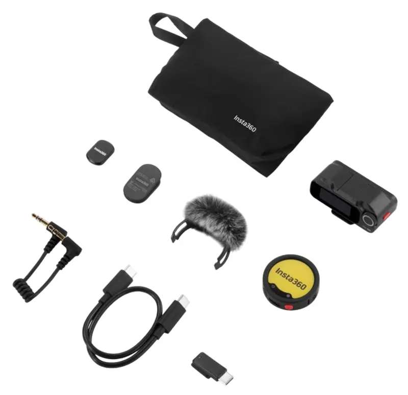 Microfon cu buclă fara fir Insta360 Mic Pro 1 TX + 1 RX (Black) - 11