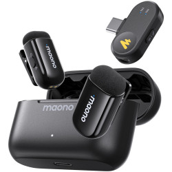 Беспроводной петличный микрофон Maono WM622PC2 (Black) Thumb