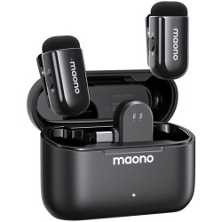 Беспроводной петличный микрофон Maono WM622PC2 (Black) Thumb