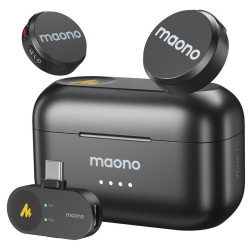 Беспроводной петличный микрофон Maono WM650PC2 (Black) Thumb