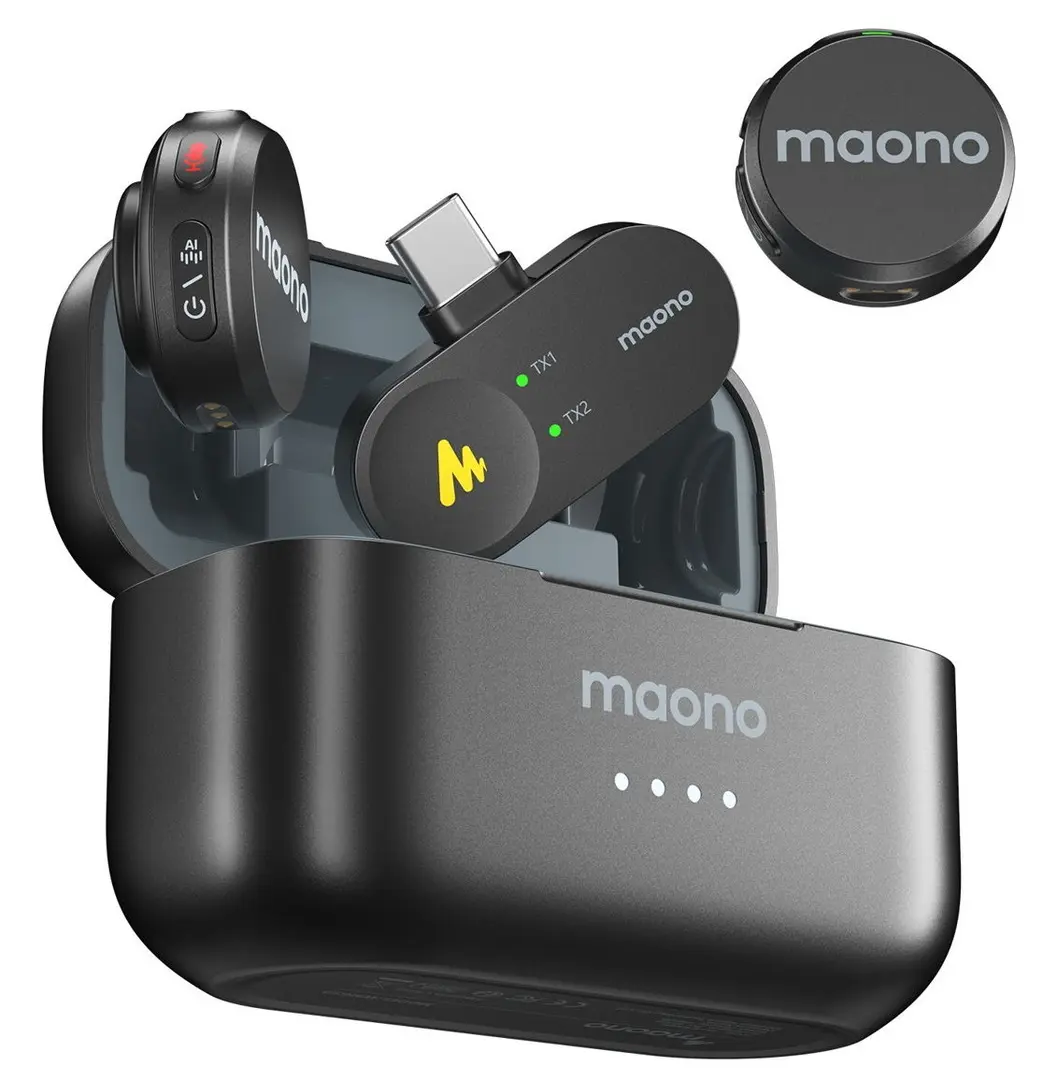 Беспроводной петличный микрофон Maono WM650PC2 (Black)