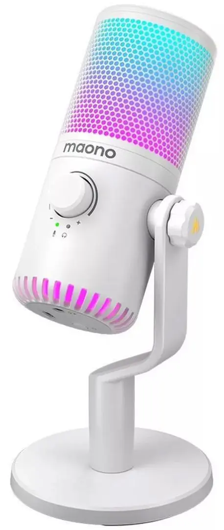 Microfon de masa Maono DM30 RGB (White)