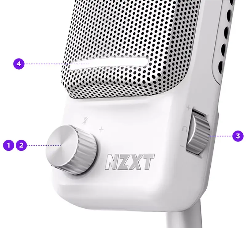 Microfon de masa NZXT Capsule Elite (Matte White)