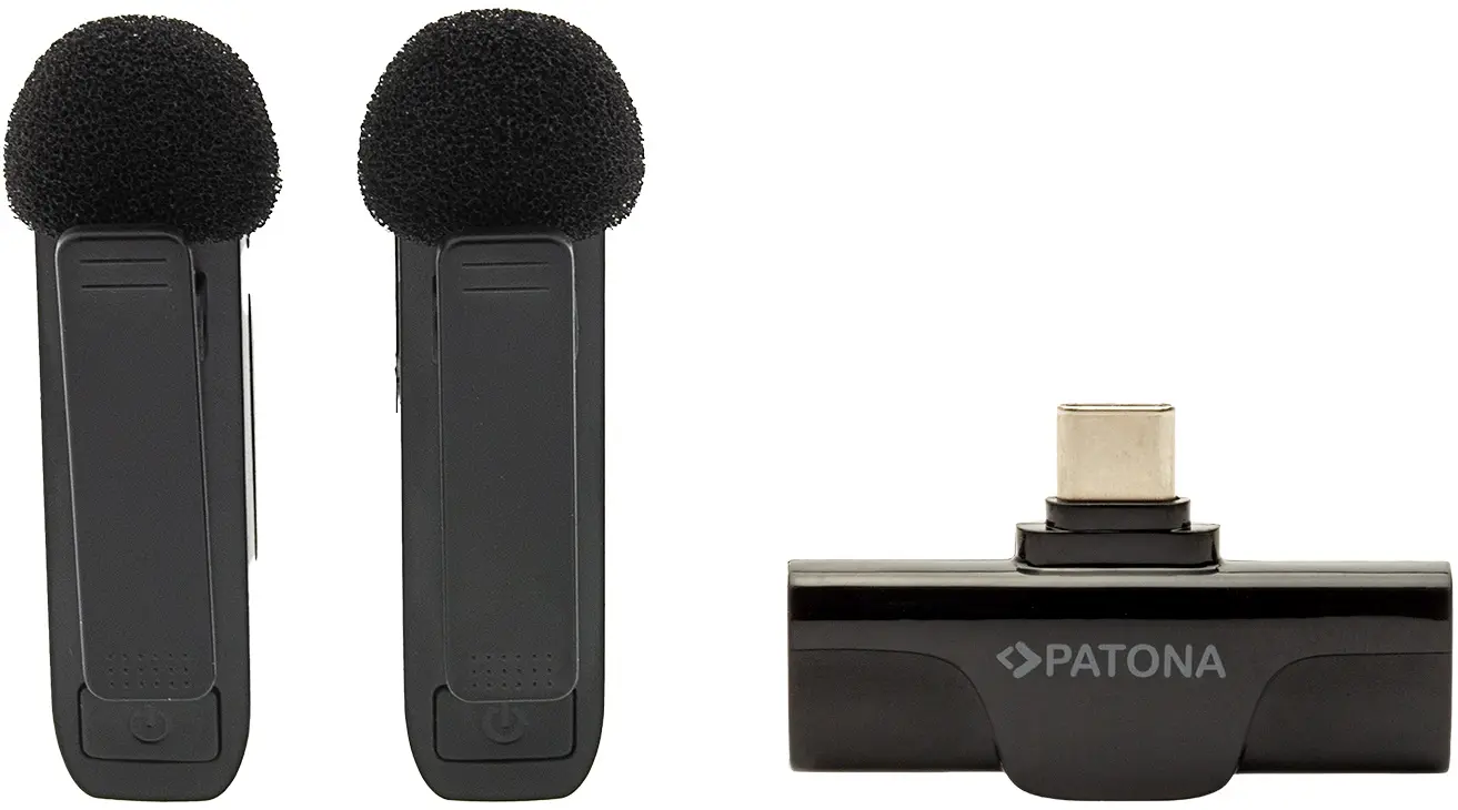 Беспроводной петличный микрофон Patona Premium 9874 (Black) - 2