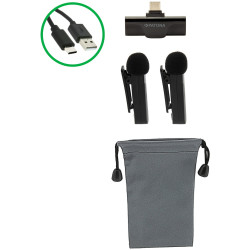 Беспроводной петличный микрофон Patona Premium 9874 (Black) Thumb