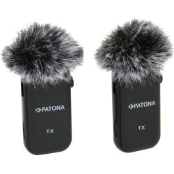 Беспроводной петличный микрофон Patona Premium 9877 (Black) Thumb