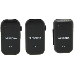 Беспроводной петличный микрофон Patona Premium 9877 (Black) Thumb