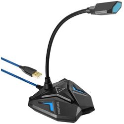 Microfon Promate Streamer (Black/Blue)